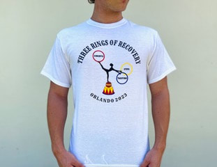 T-shirt showing Juggler of RIngs